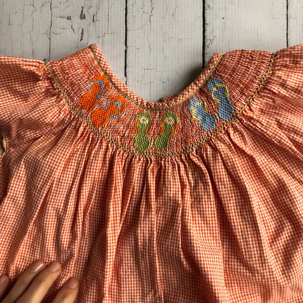 Pollilops Smocked Flipflop Dress